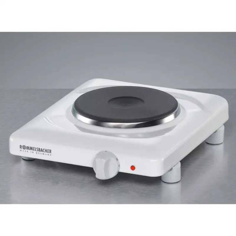 Rommelsbacher THL 1097 - Vienvietė elektrinė kaitlentė - Balta - 1000W - 1m - 24,5 cm - 27,5 cm