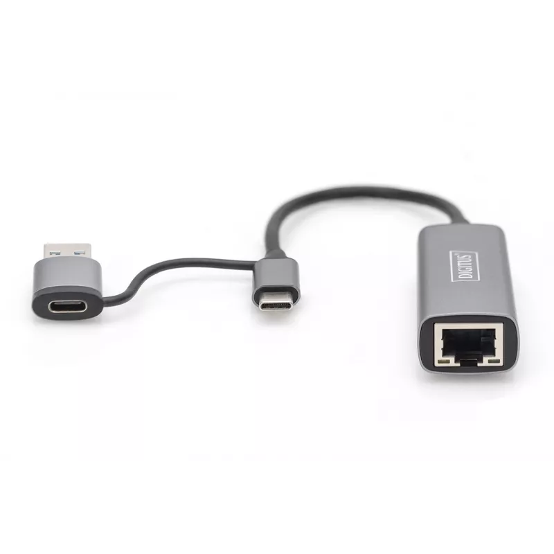 USB Type-C Gigabit Ethernet Adapteris Digitus DN-3028