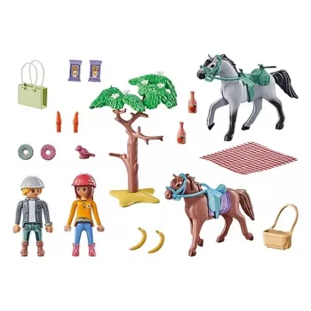 Playmobil 71470 Horses of Waterfall: Arklių Jodinėjimo Kelionės Pradžios Rinkinys