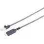 Tinklo kabelis ShiverPeaks 13-51045 USB-C LAN adapteris 1G RJ45 PVC juodas 3m
