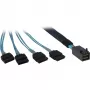 Laidas SFF 8643/4x SATA Inter-Tech 0,5m