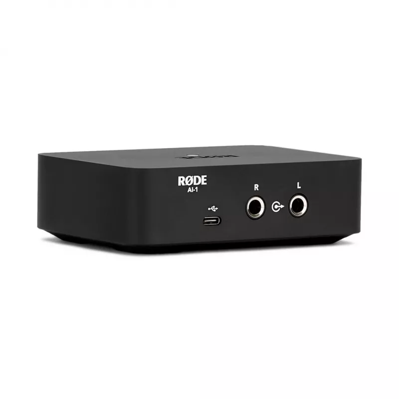 RODE AI-1 USB garso sąsaja su A-A išankstiniu stiprintuvu 24 bit 96 kHz Juoda