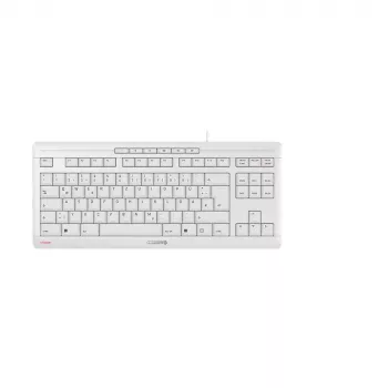 CHERRY STREAM TKL klaviatūra USB QWERTZ Vokiška Balta