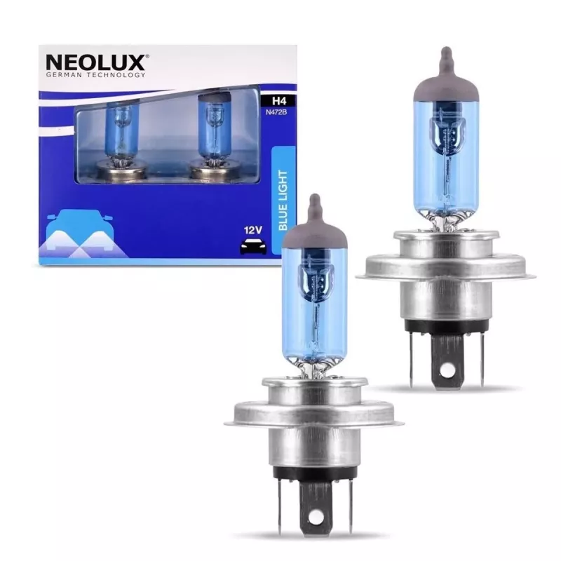 Neolux Blue Light H4 12V 60/55W lemputės, 2 vnt.