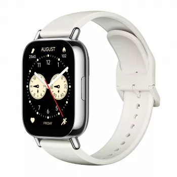 Išmanusis laikrodis Xiaomi Redmi Watch 5 Lite – 1,96 colio AMOLED, GPS, 470 mAh, auksinis korpusas, balta TPU juosta