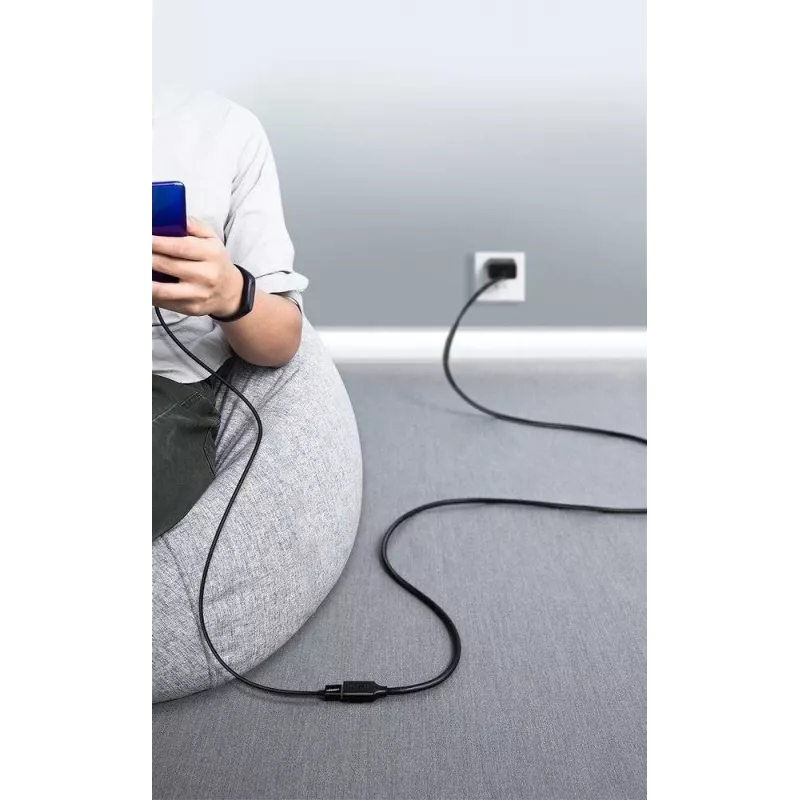 USB 3.0 ilginimo laidas adapteris UGREEN 10368B — USB A lizdas į USB A kištuką, 1 m, juodas