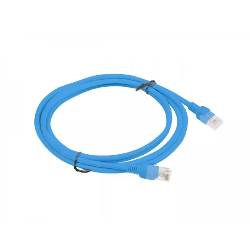 Tinklo kabelis LANBERG PCU6-10CC-0200-B Cat6 U/UTP RJ-45 2 m Mėlyna, CCA laidas, 250 MHz