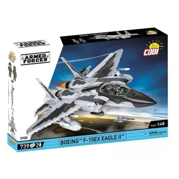 Cobi statybiniai blokeliai Boeing F-15EX Eagle II modelio rinkinys COIB-5900, kolekcinis mastelio konstravimo rinkinys