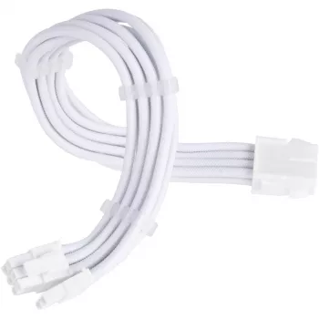 Prailginimo laidas maitinimo šaltiniui SILVERSTONE PCIe 8 kontaktų SST-PP07E-PCI8W-V2 30 cm baltas