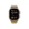 APPLE Watch Ultra 2 GPS + Cellular 49mm natūralaus titano korpusas su smėlio spalvos Alpine Loop dirželiu - mažas