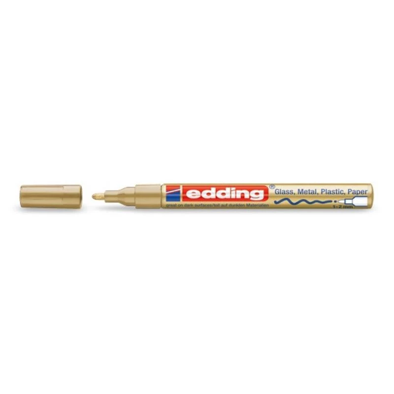 Edding 751 auksinis markeris auksinė balta 1 mm
