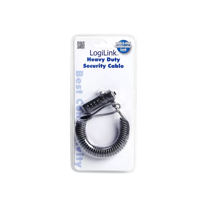 LogiLink NBS004 kabelio spyna, juoda, 1,8 m