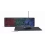 Pilno dydžio laidas klaviatūra su pele Gembird KBS-UML-01 — USB, QWERTY JAV, 104 klavišai, juoda