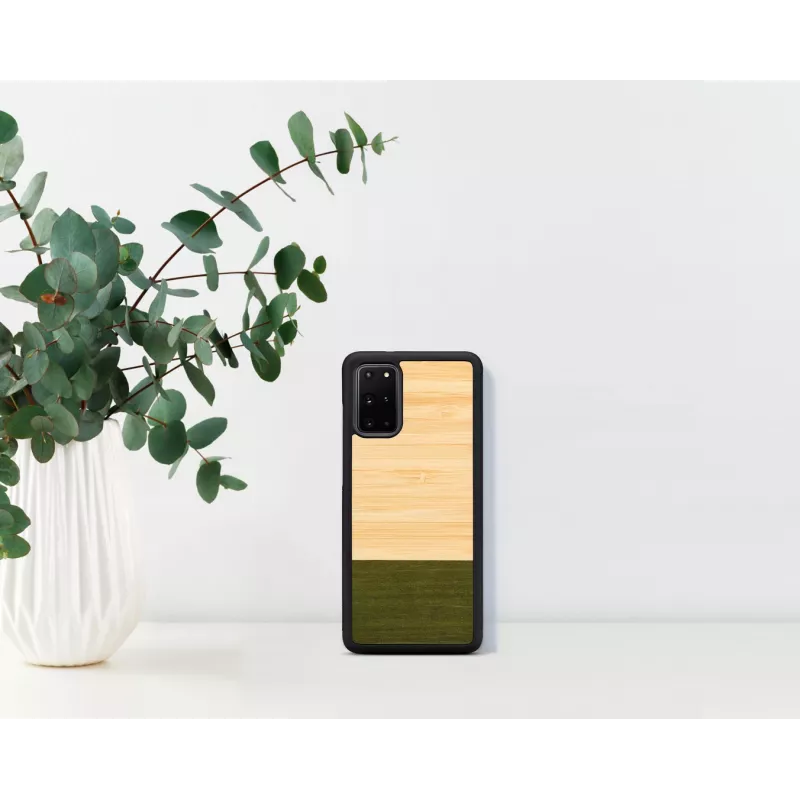 Man and Wood dėklas Samsung Galaxy S20+ – bambukas, miško juoda