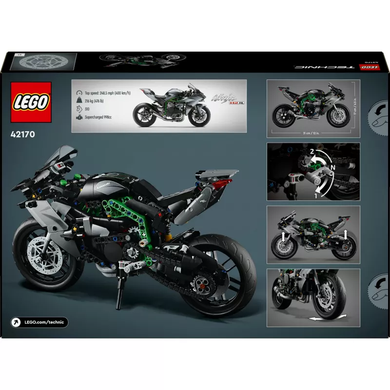 LEGO Technic Kawasaki Ninja H2R 42170 motociklas