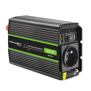 Qoltec Monolith maitinimo adapteris / keitiklis automobiliui 600 W juodas