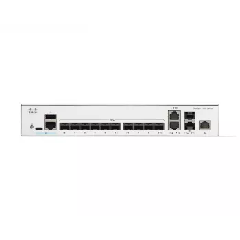 Tinklo jungiklis Cisco Catalyst C1300-12XS valdomas L2/L3, 12 x 10Gb SFP+, 240 Gbit/s, 16k MAC, montuojamas į stovą, pilka