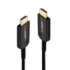 Lindy 20m Hibridinis šviesolaidinis itin didelės spartos HDMI laidas, 20 m, HDMI A tipo (standartinis), HDMI A tipo (standartinis), 48 Gbit/s, garso grįžtamasis kanalas (ARC), juoda