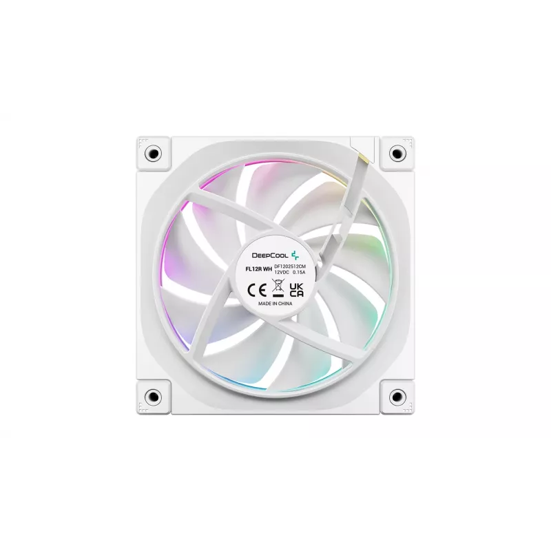 DeepCool FL12R WH ARGB 120mm korpuso ventiliatoriai 3 vnt. rinkinys