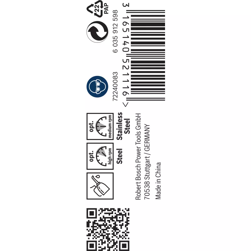 Gręžtuvas Bosch HSS-Co DIN 338 3 mm