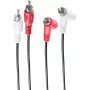 Garso kabelis ShiverPeaks BS40121 0,5 m 2 x RCA juodas