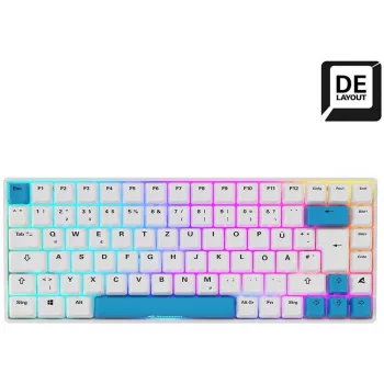 Sharkoon SKILLER SGK50 S3 PBT klaviatūra Gaming USB QWERTZ Vokiška Balta