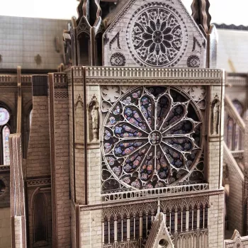 3D dėlionė CubicFun Notre Dame, 293 detalės, katedros mastelio modelis