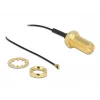 Anteninis kabelis DeLOCK RP-SMA lizdas fiksavimo veržle į I-PEX MHF 4 kištuką 0,81 mm 35 cm