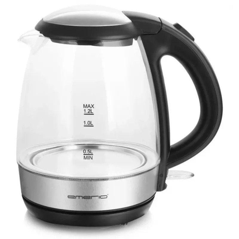 Elektrinis virdulys Emerio 1.2L 2200W Stiklinis