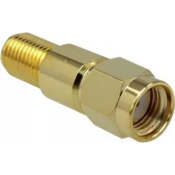 Koaksialinis adapteris RP-SMA → RP-SMA DeLOCK 89993, 50 Ω, auksinis