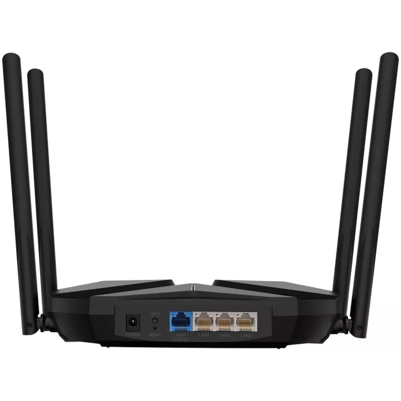 Stalinis maršrutizatorius MERCUSYS MR85X AX3000 Dual-band Wi‑Fi 6, 3000 Mbps, 4 antenos, 3 Gigabit LAN prievadai, juodas