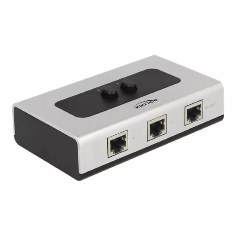 Hub DeLOCK 87673 1000 Mbit/s Juodai Pilkas