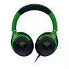 Laidinis žaidimų ausinių komplektas Razer Kraken V4 X — supra-aurinės, 20–20000 Hz, 1,8 m kabelis, 310 g, juoda/žalia