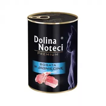 Šlapias kačių ėdalas Dolina Noteci Premium 400 g – Vištiena ir ėriena, suaugusioms katėms