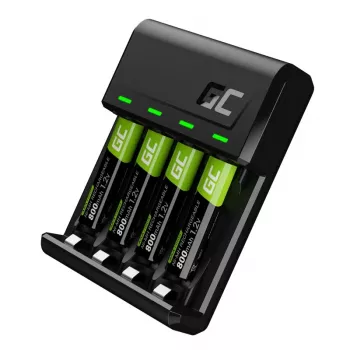 Įkroviklis baterijoms universalus USB Green Cell GRSETGC02