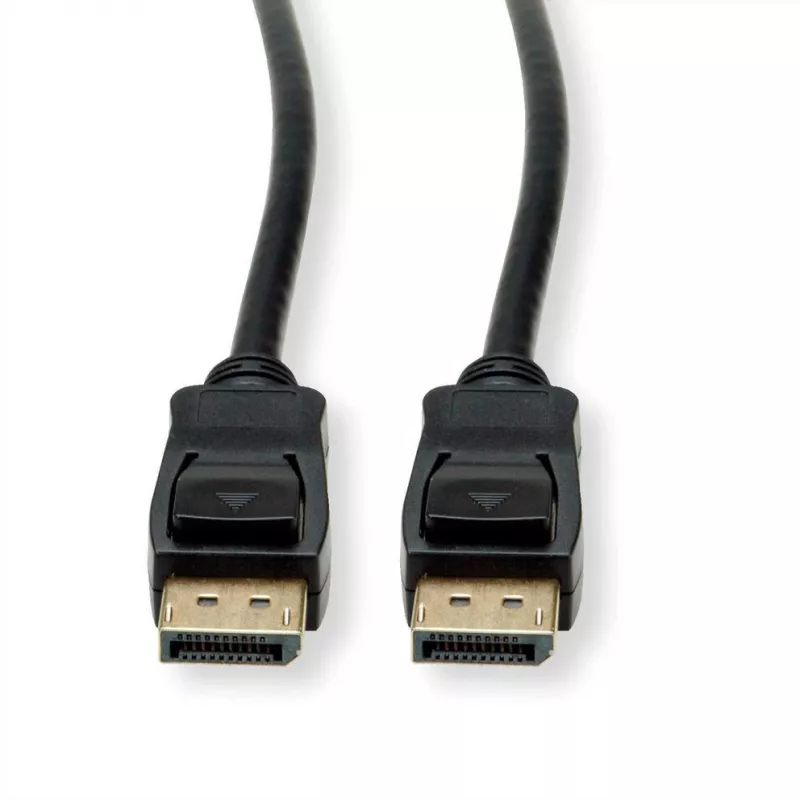Value DisplayPort jungiamasis laidas, DisplayPort kištukas – DisplayPort kištukas, 1,50 m, juoda, 11.99.5798, ekranuotas