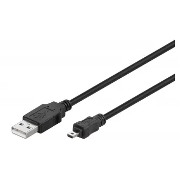 Microconnect USBAMB82 USB 2.0 laidas 1,8 m USB A – Mini-USB B juodas