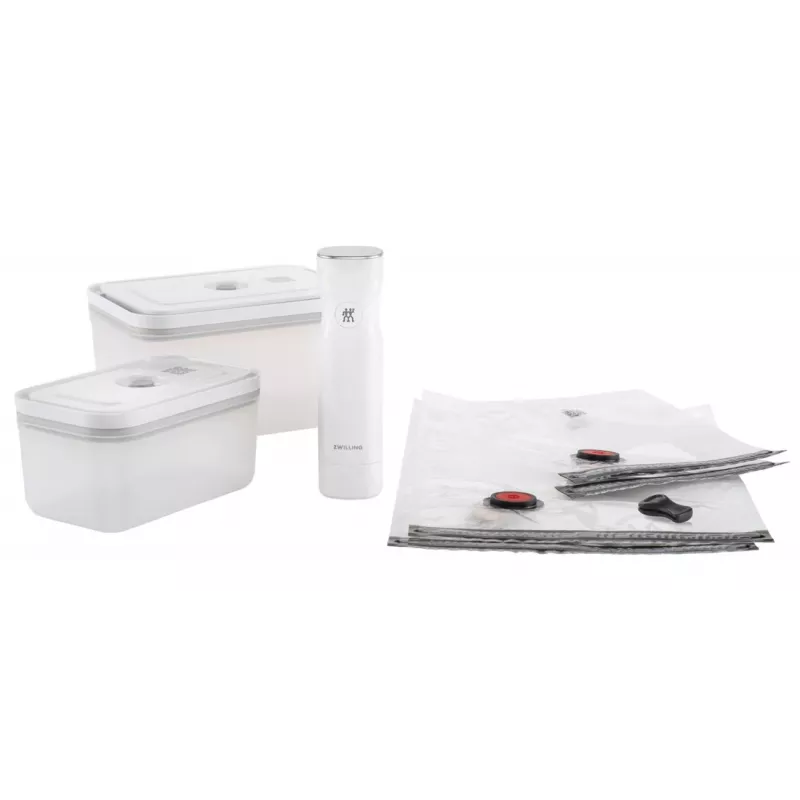 ZWILLING Fresh & Save plastikinis vakuumavimo starterio rinkinys M/L, 7 vnt., baltas
