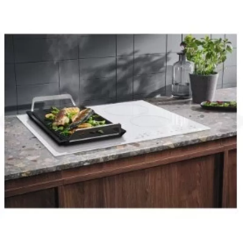 Elektrolux LIV63431BW balta įmontuojama 59 cm indukcinė kaitlentė, 4 zonos