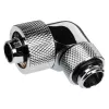 Alphacool Eiszapfen jungtis 90 laipsnių G1/4 colio AG į 16/10 mm - pasukama, chromuota sidabrinė