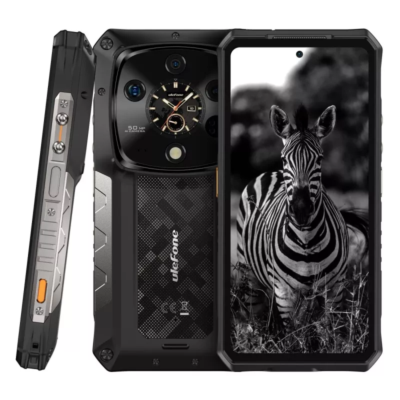 Atsparus išmanusis telefonas UleFone Armor 28 Ultra 5G – 16 GB RAM, 1 TB atminties, juodas