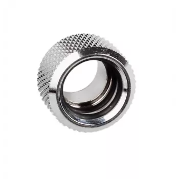 Bitspower Multi-Link Adapter Connector tiesinis G1/4 colio AG į 12 mm AD kietąjį vamzdelį – sidabrinis blizgus