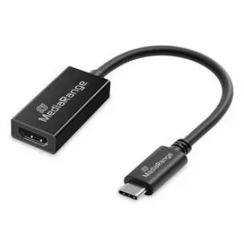 USB Type-C į HDMI garso ir vaizdo keitiklis MediaRange MRCS234, 20 cm, juodas