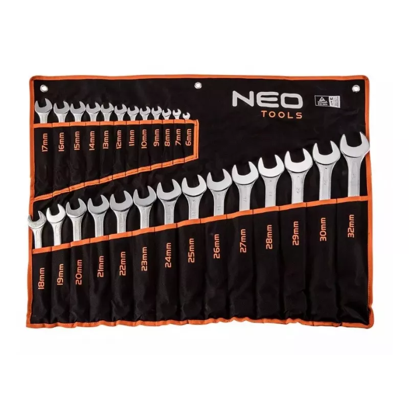 Neo Tools veržliarakčiai 6-32 mm, 26 dalių rinkinys