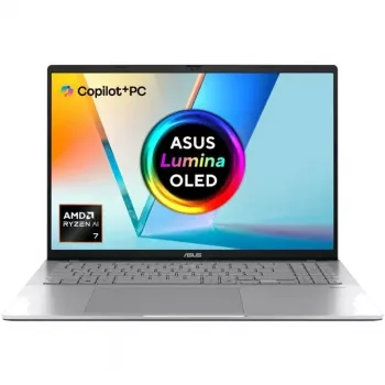 ASUS Vivobook S16 M3607GA-SH012W - Ryzen AI 7 445 - 16 inch OLED 3.2K - 16GB RAM - 512GB SSD - Windows 11 Home - Cool Silver