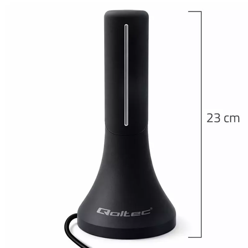 Televizijos antena QOLTEC TV DVB-T/T2 Qoltec (vidaus / lauko) modelis 57065