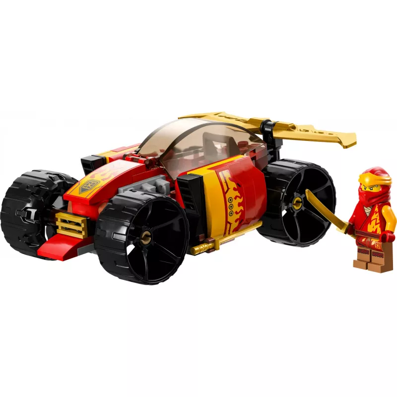 LEGO 71780 NINJAGO Kainio lenktyninis automobilis EVO 2v1 lenktynių automobilio modelis į visureigį, statybos rinkinys vaikams nuo 6 metų