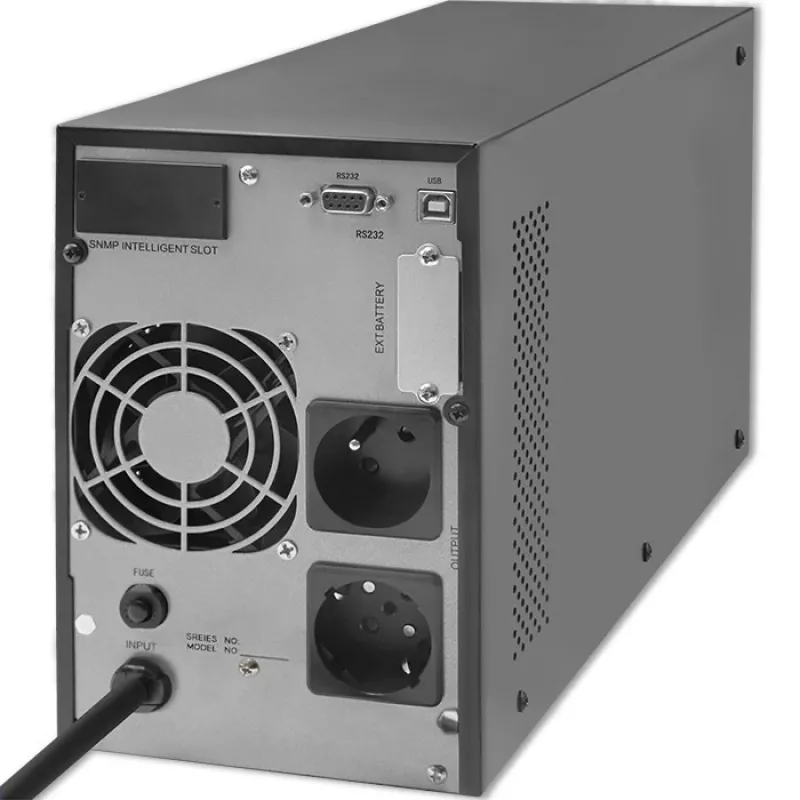Nepertraukiamo maitinimo šaltinis QOLTEC 53981 Online 2kVA, 2000 VA