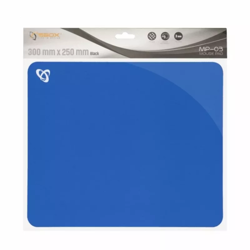 Sbox MP-03BL gelinis pelės kilimėlis mėlynas