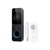 Eufy Security vaizdo durų skambutis E8220311, juodas